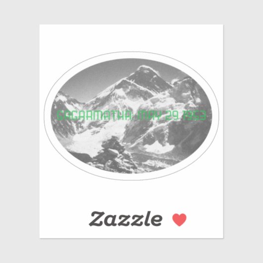 Sagarmatha, (Everest) First Ascent Souvenir Sticker (Vel)