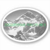 Sagarmatha, (Everest) First Ascent Souvenir Sticker (Voorkant)