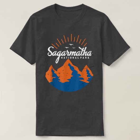 Sagarmatha Everest National Park Nepal Tibet Snow T-shirt (Design voorkant)