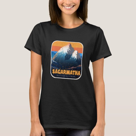Sagarmatha Mountains National Park Everest Nepal T T-shirt (Voorkant)