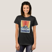 Sagarmatha Mountains Retro National Park Tibet Nep T-shirt (Voorkant volledig)