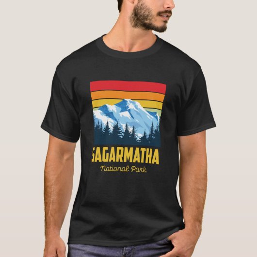 Sagarmatha National Park Souvenir Everest Tibet Ne T-shirt (Voorkant)