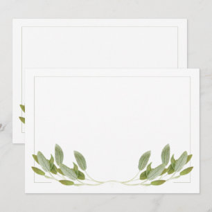 SAGE 5x7 Vlakke Kaart/Horizontaal Kaart