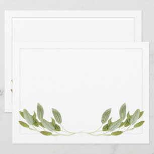 SAGE 6.5x8.75 Vlakke Kaart/Horizontaal Kaart