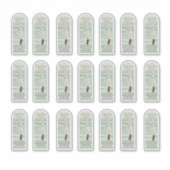 Sage 8 oz Muth Jar Voeding Feiten met Bee Vinyl Sticker (Voorkant)