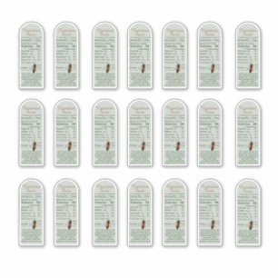 Sage 8 oz Muth Jar Voeding Feiten met Bee Vinyl Sticker