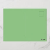 Sage #93CC8A, Clay Ash Folie Feestdagen Briefkaart (Achterkant)