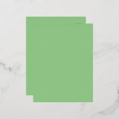 Sage #93CC8A, Clay Ash Folie Feestdagen Briefkaart (Voorkant / Achterkant)
