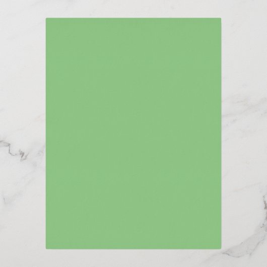 Sage #93CC8A, Clay Ash Folie Feestdagen Briefkaart (Voorkant)