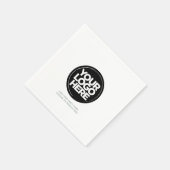 Sage | Aangepaste Logo en tekst Corporate Party Servet (Hoek)