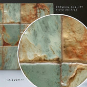 Sage Abstract Square Collectie EMMA Faux Relief Tegeltje