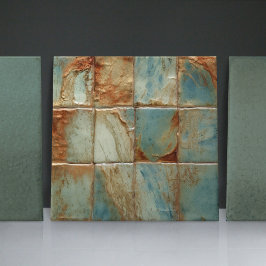 Sage Abstract Square Collectie EMMA Faux Relief Tegeltje