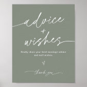SAGE Advies en Wensen Trouwbord Poster (Voorkant)