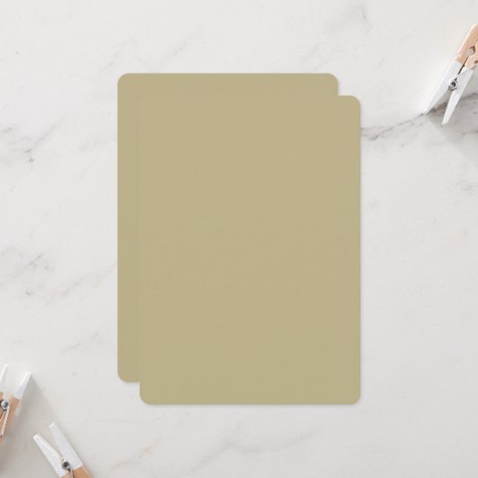 Sage Afgeronde Uitnodigingen – Aangepaste Ontwerpe (Voorkant / Achterkant in situ)