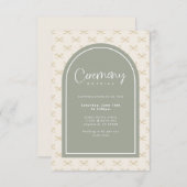 Sage Afstuderen Ceremonie Begingegevens Informatiekaartje (Voorkant / Achterkant)