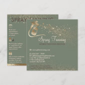 Sage Aftercare Instruction Tips Body Spray Tan Kaart (Voorkant / Achterkant)