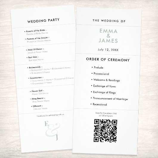 Sage Ampersand Huwelijk | Programma | QR Code