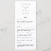 Sage Ampersand Huwelijk | QR Code | Elegant Menu (Voorkant)