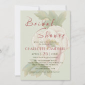 Sage and Blush Peony Roos Bridal Shower Invitation Save The Date (Voorkant)