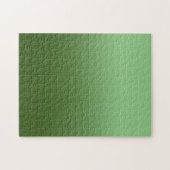 Sage and Forest Green Monotone Ombre Legpuzzel (Horizontaal)