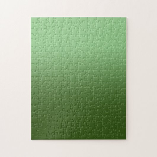 Sage and Forest Green Monotone Ombre Legpuzzel (Verticaal)
