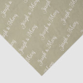 Sage And Ivory Custom White Wedding Tissue Paper Tissuepapier (Detail)