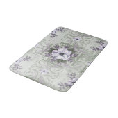 Sage and Lavender Floral Bath Mat (Gekanteld)