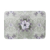 Sage and Lavender Floral Bath Mat (Voorkant)