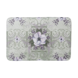 Sage and Lavender Floral Bath Mat