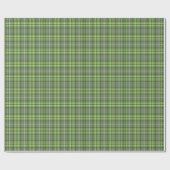 Sage and Olive Green Plaid Cadeaupapier (Vlak)