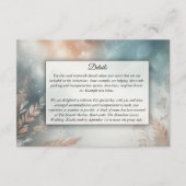 Sage and Terracotta Stardust Skies Wedding Informatiekaartje (Voorkant)