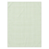 Sage and White Buffalo Plaid Gingham Tafelkleed (Voorkant)