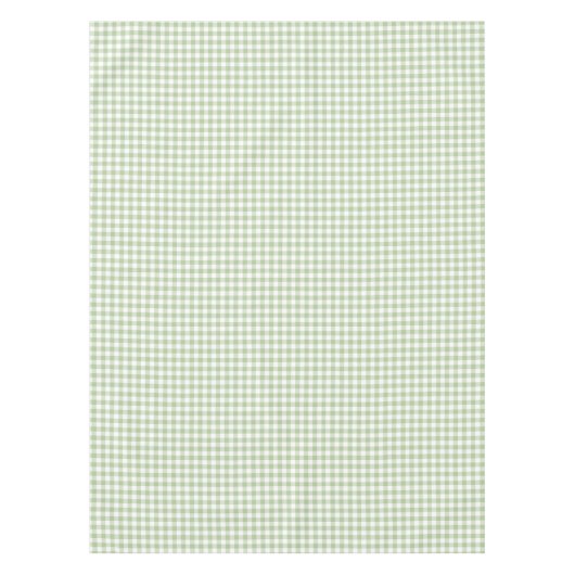 Sage and White Buffalo Plaid Gingham Tafelkleed (Voorkant)