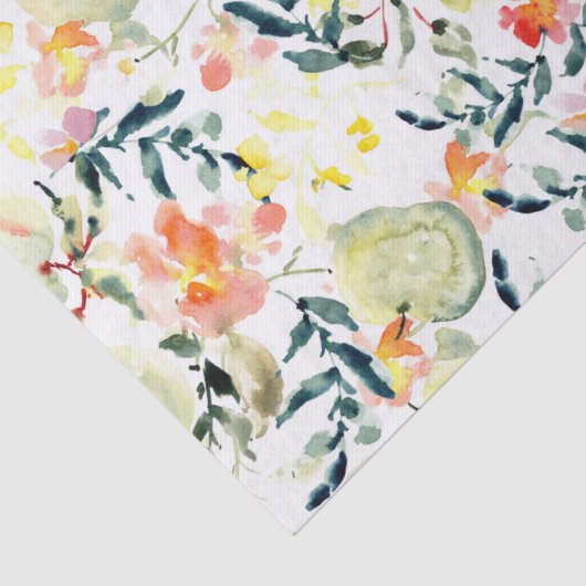 Sage Apple Picking | Vruchten en bloemkool Tissuepapier (Detail)