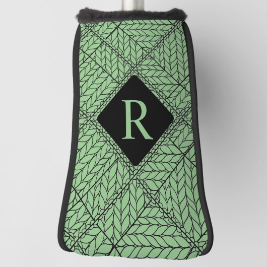SAGE ARGYLE BREI Golf Putterhoes + Initiaal II Golfheadcover (Draai 90)