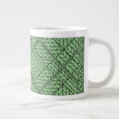 SAGE ARGYLE BREISELEN Grote Witte Mok (Rechts)