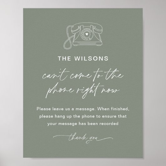 SAGE Audio Gastenboek Trouwbord Poster (Voorkant)