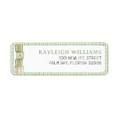 Sage Baby Blocks Return Address Label (Voorkant)