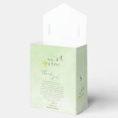 Sage Baby Boy Bliss: Stork Special Delivery Baby Bedankdoosjes (Geopend)