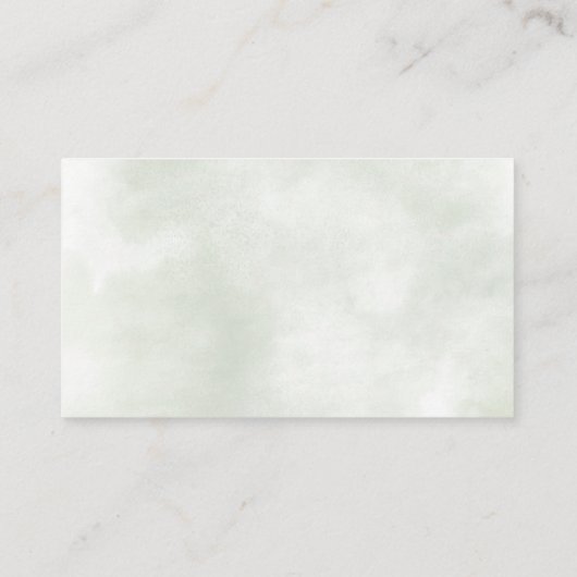 Sage Baby in Bloom Ivoor Baby shower Luier Raffle Informatiekaartje (Achterkant)