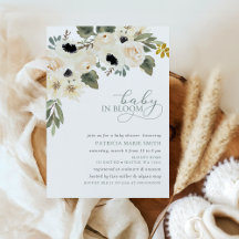 Sage Baby in Bloom Ivoor Bloemen Meisje Baby showe