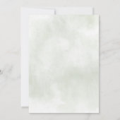 Sage Baby in Bloom Roze Bloemen Meisje Baby shower Bedankkaart (Achterkant)