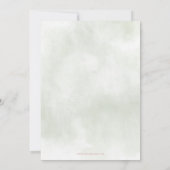 Sage Baby in Bloom Roze Bloemen Meisje Baby shower Kaart (Achterkant)