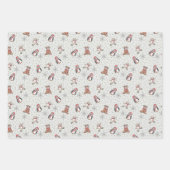 Sage Baby is koud buiten het Baby shower Inpakpapier Vel (Voorkant 3)