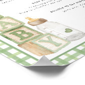 Sage Baby Shower Signature Drinks Sign Printable Poster (Hoek)