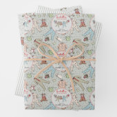 Sage Babys Eerste Kerstpyjama Inpakpapier Vel (In situ)