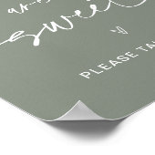 SAGE-baby's zijn een tweet Baby shower-teken Poster (Hoek)