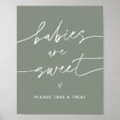 SAGE-baby's zijn een tweet Baby shower-teken Poster (Voorkant)