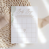 Sage Balloon Baby shower Bingo spel Kaart