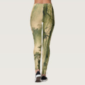 Sage bamboe nevel leggings (Achterkant)